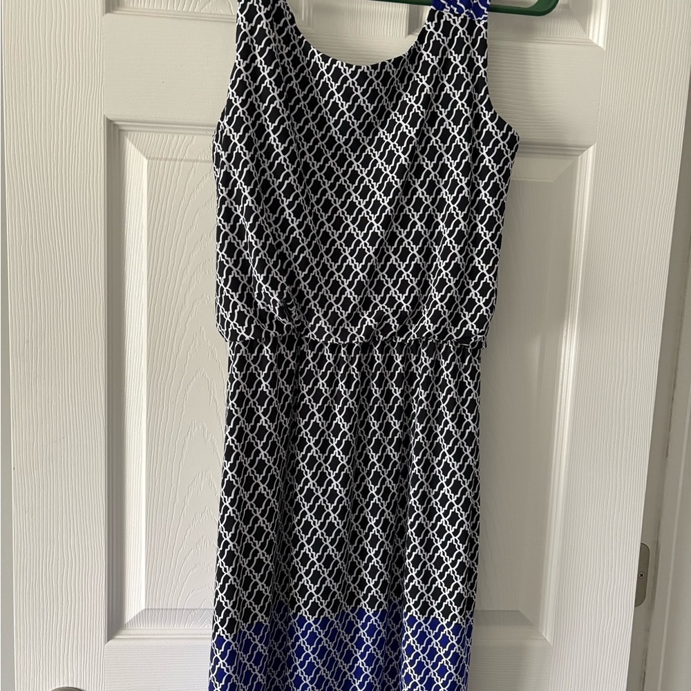 Enfocus Studio Black and Blue Dress